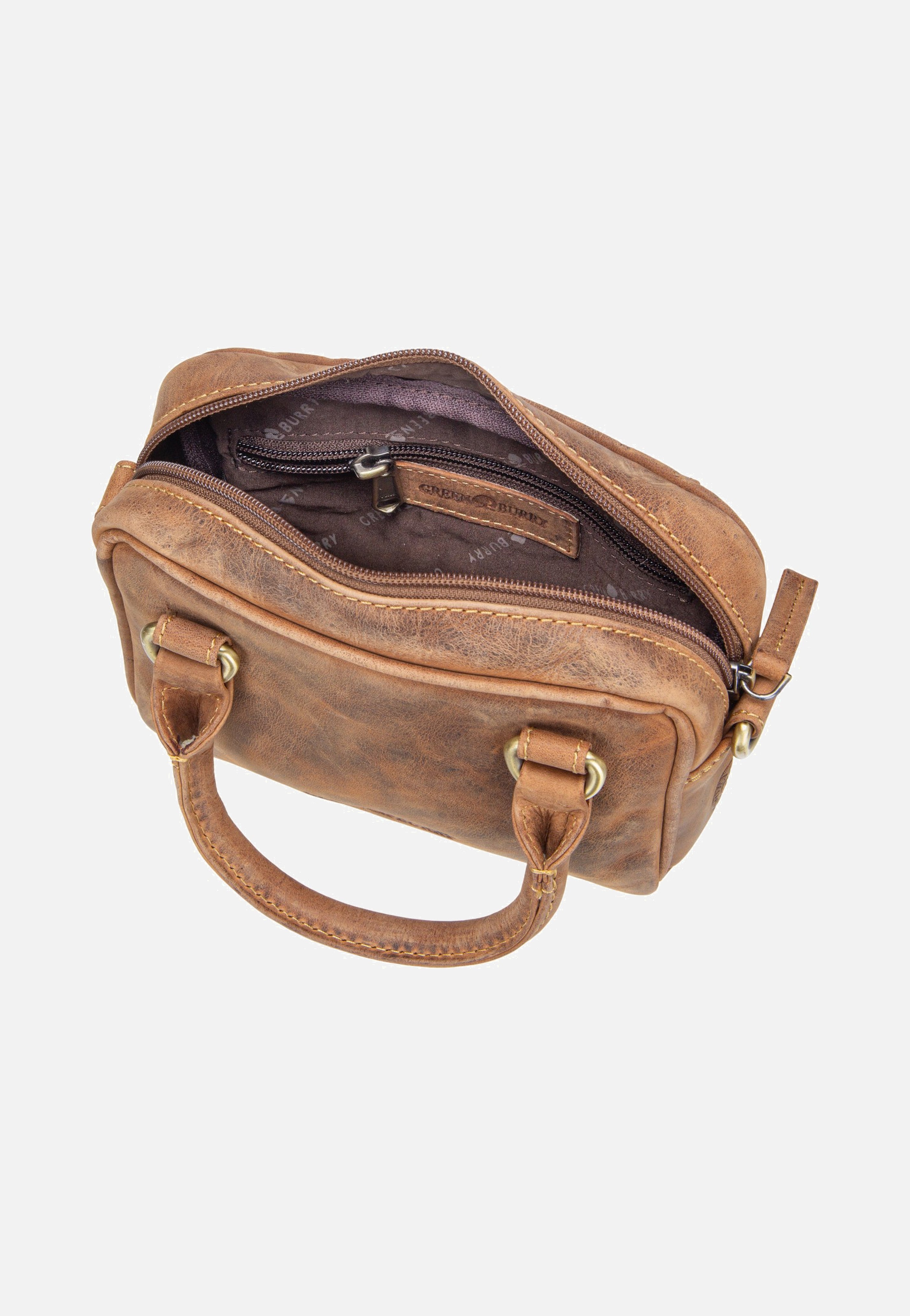 Vintage Umhängetasche Mini Sattelbraun - Crossbody Bag