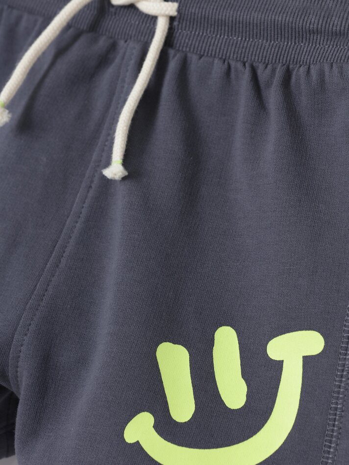 Conjunto de camiseta estampada e bermuda - Verde Fluorescente