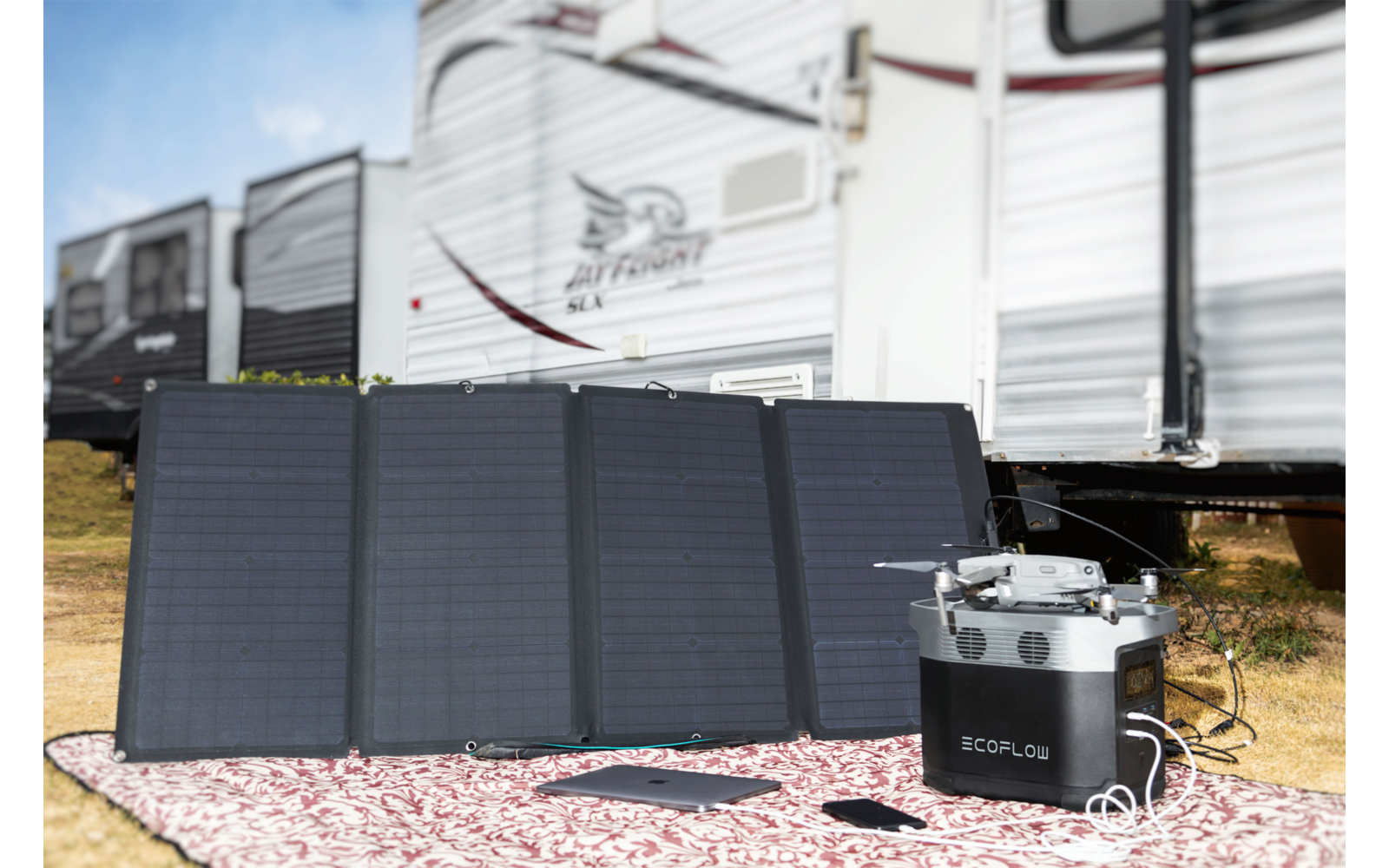 EcoFlow Tragbares Solarpanel 160 W