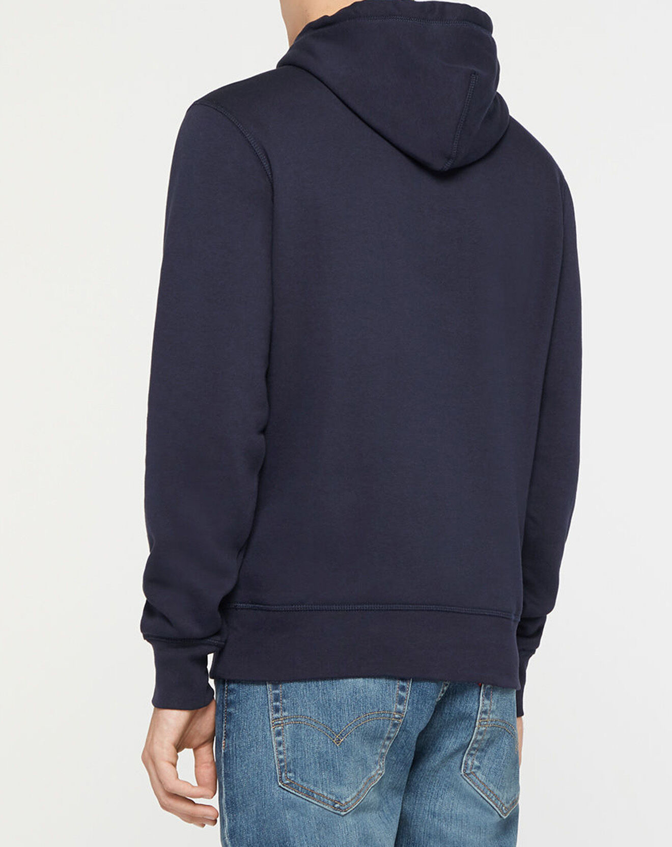 Tommy Hilfiger Sweat en Coton Bio mélangé Lines Hilfiger bleu marine