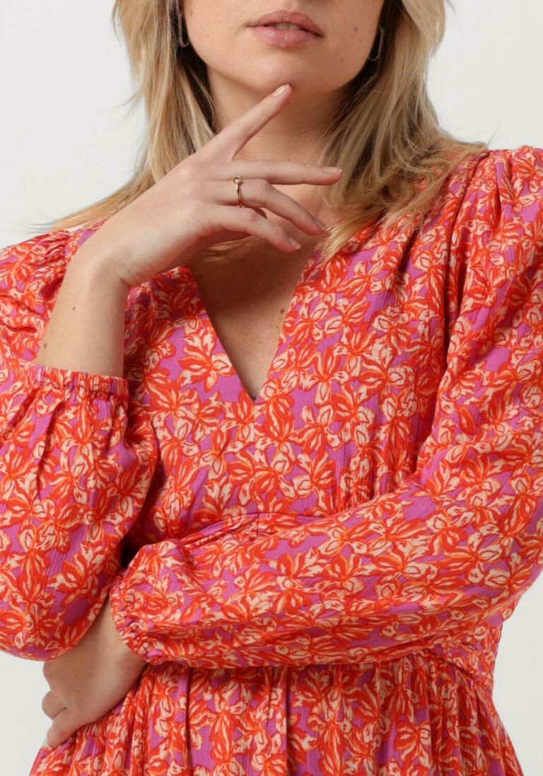 CIRCLE OF TRUST oranje circle of trust mini jurk elvy dress