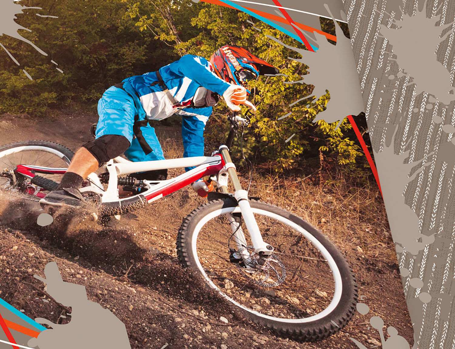 Bettwäsche mit coolem Mountainbiker