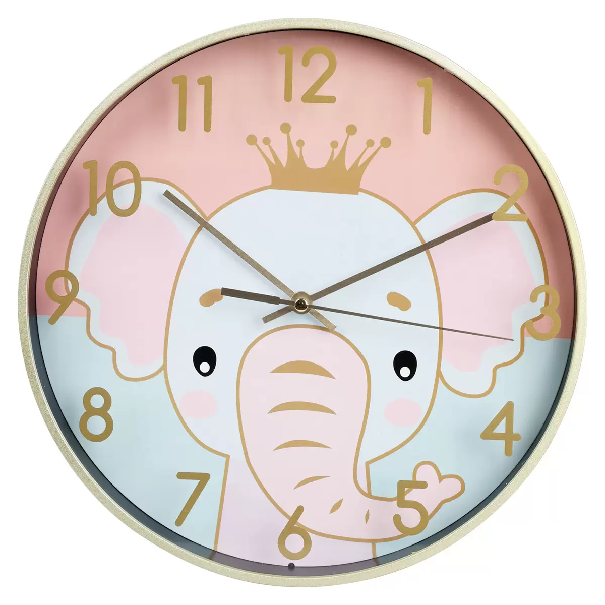 Wanduhr Kids gelb,hellblau,hellgrün,rosa