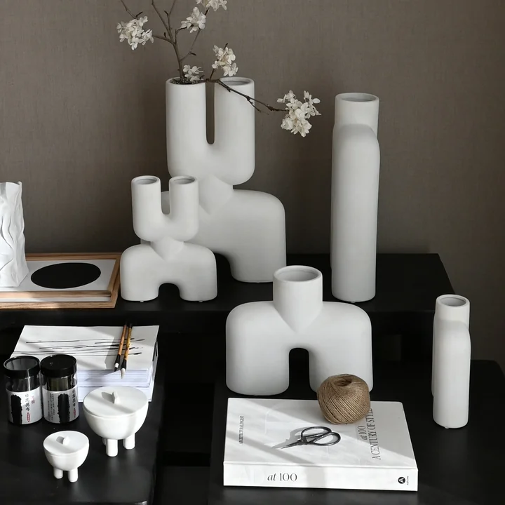 101 Copenhagen - Cobra Vase Double Mini, Bubble White