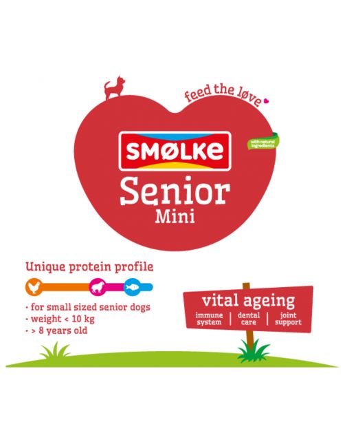 Smolke Senior Mini Kip&Lam&Vis - Hondenvoer