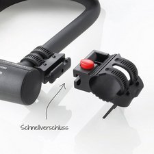Antivol en U avec support, longueur: 190 mm