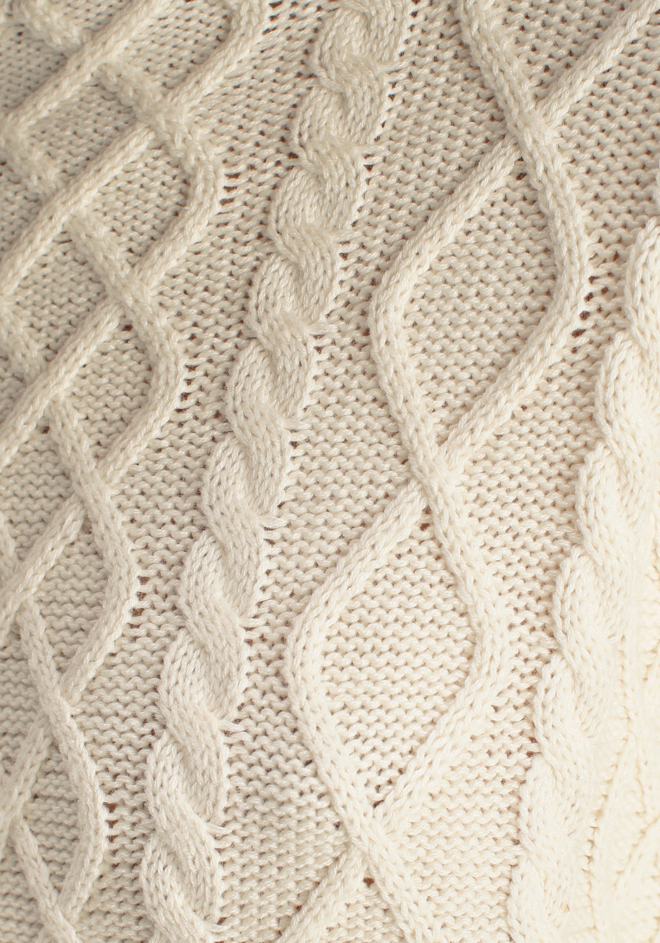 AJC Strickpullover , mit modischem Zopfmuster und Stehkragen