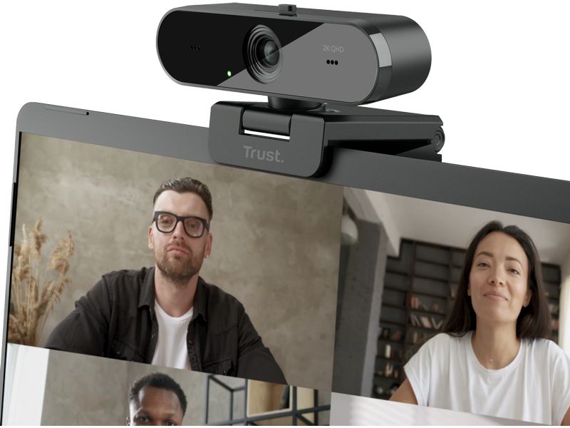Trust Webcam Taxon QHD Hochwertige 2K QHD-Webcam mit automatischem Fokus
