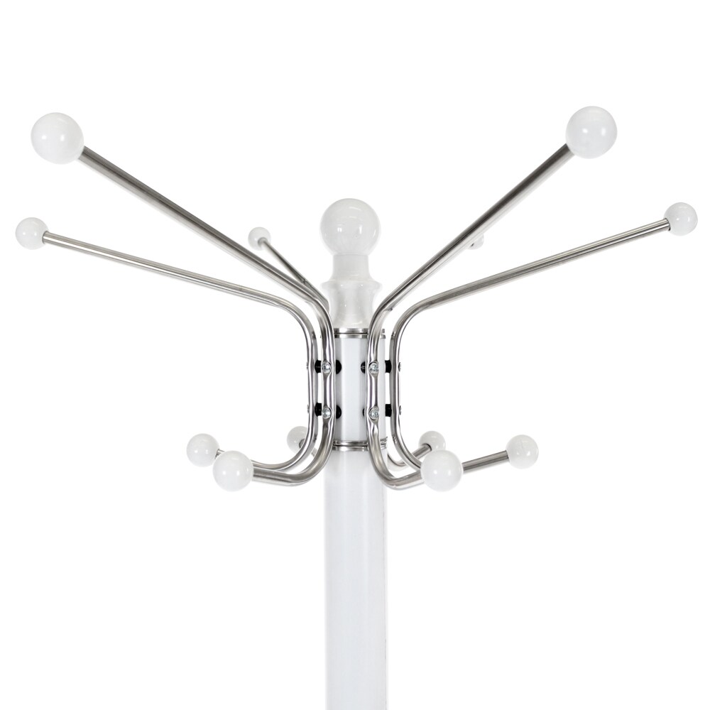 tectake® Garderobenständer, aus Metall und Marmor, standfeste Bodenplatte, 40 x 170 cm