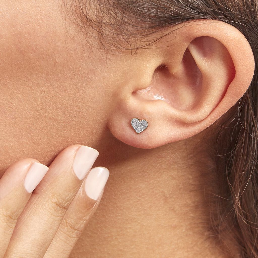 Boucles D'oreilles Puces Marta Or Jaune