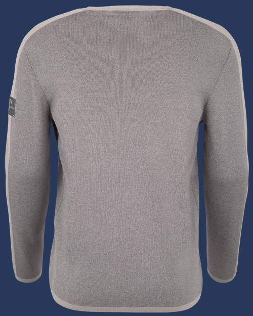 Herren Pullover 015 KoNitI, Heathergrey/Silversand
