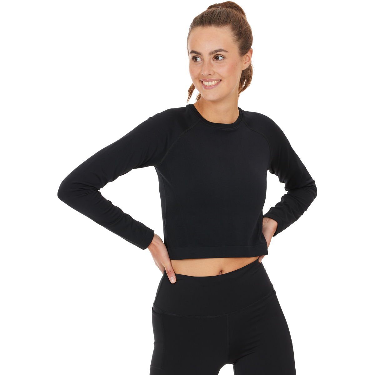 Athlecia Celita Seamless Langærmet Crop Top Dame