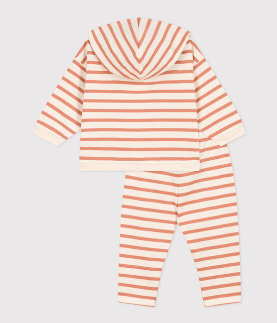 Ensemble rayé marinière en jersey épais bébé
