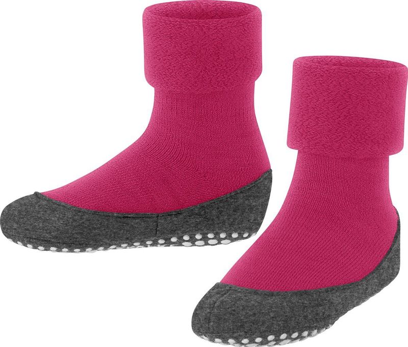 FALKE - Cosyshoe Minis - Huissokken - Purper - Merinowol - Antislip Noppen