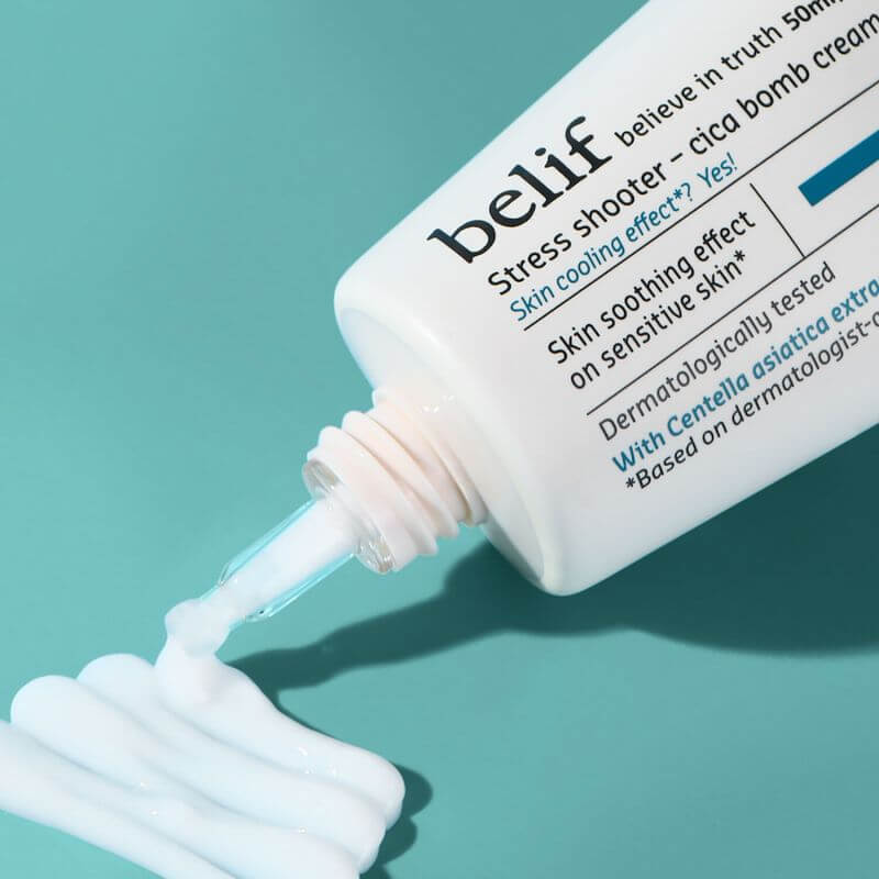 Crème cicatrisante Aqua Bomb Cica Cream Stress Shooter Belif 50ml