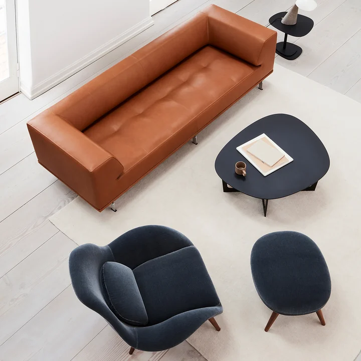 Fredericia - Insula Couchtisch, small, schwarz