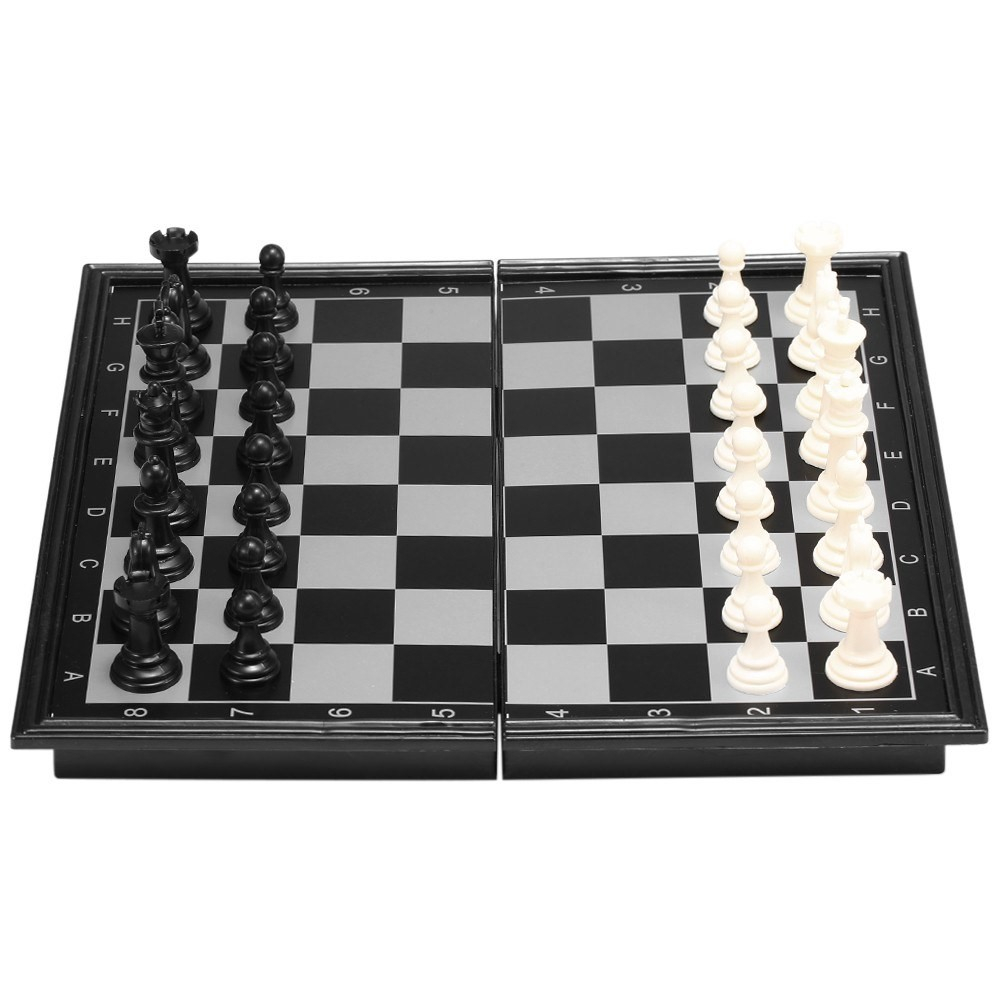 (20x20cm) Magnetisches Schach Brettspiel Chess Gesellschaftsspiel Faltbares Reise Schachbrett
