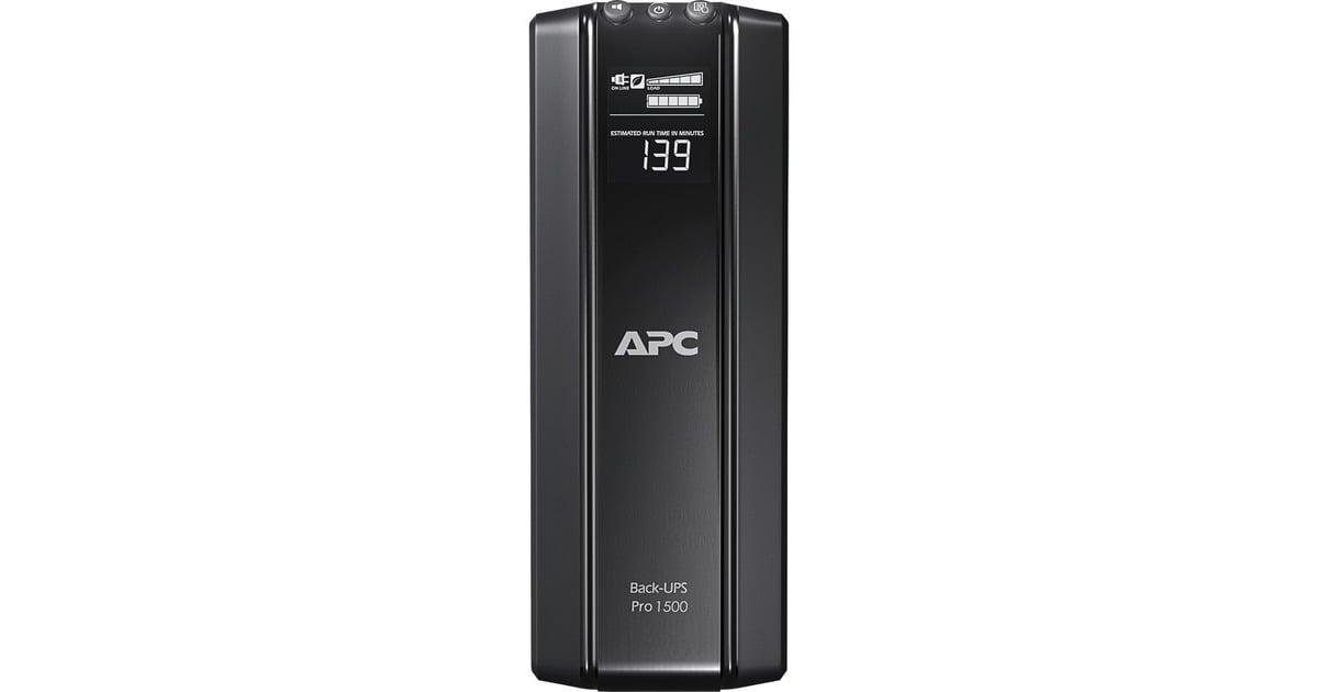 APCBack-UPS PRO 1500VA noodstroomvoeding ups  (Zwart, 10x C13 uitgang, USB, scalable runtime, BR1500GI, Retail)