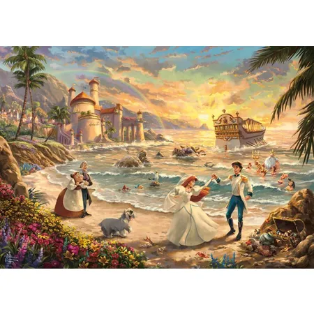 Schmidt Spiele Puzzle - Disney, The Little Mermaid Celebration of Love, 1000 Teile
