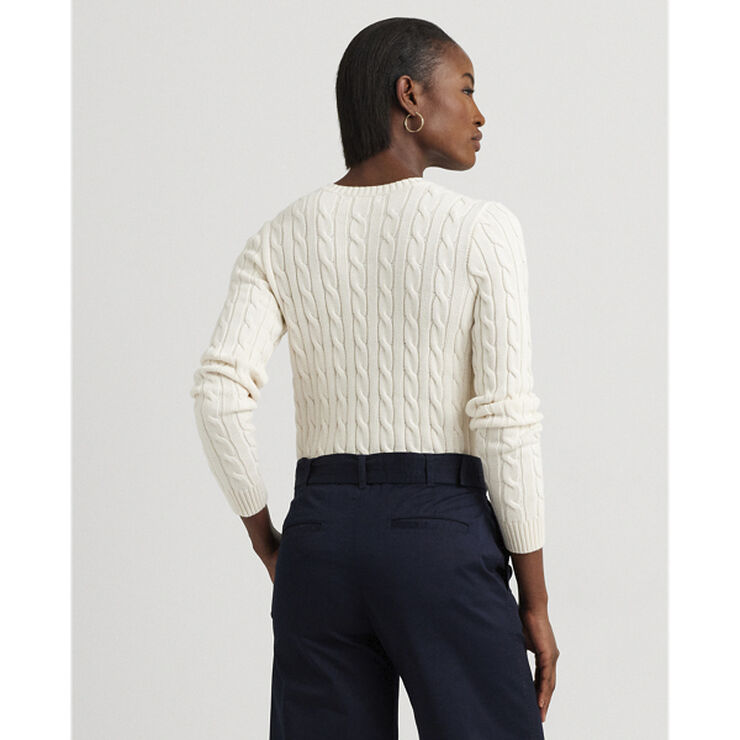 Lauren Ralph Lauren GASSED COTTON-SWEATER Mascarpone cream