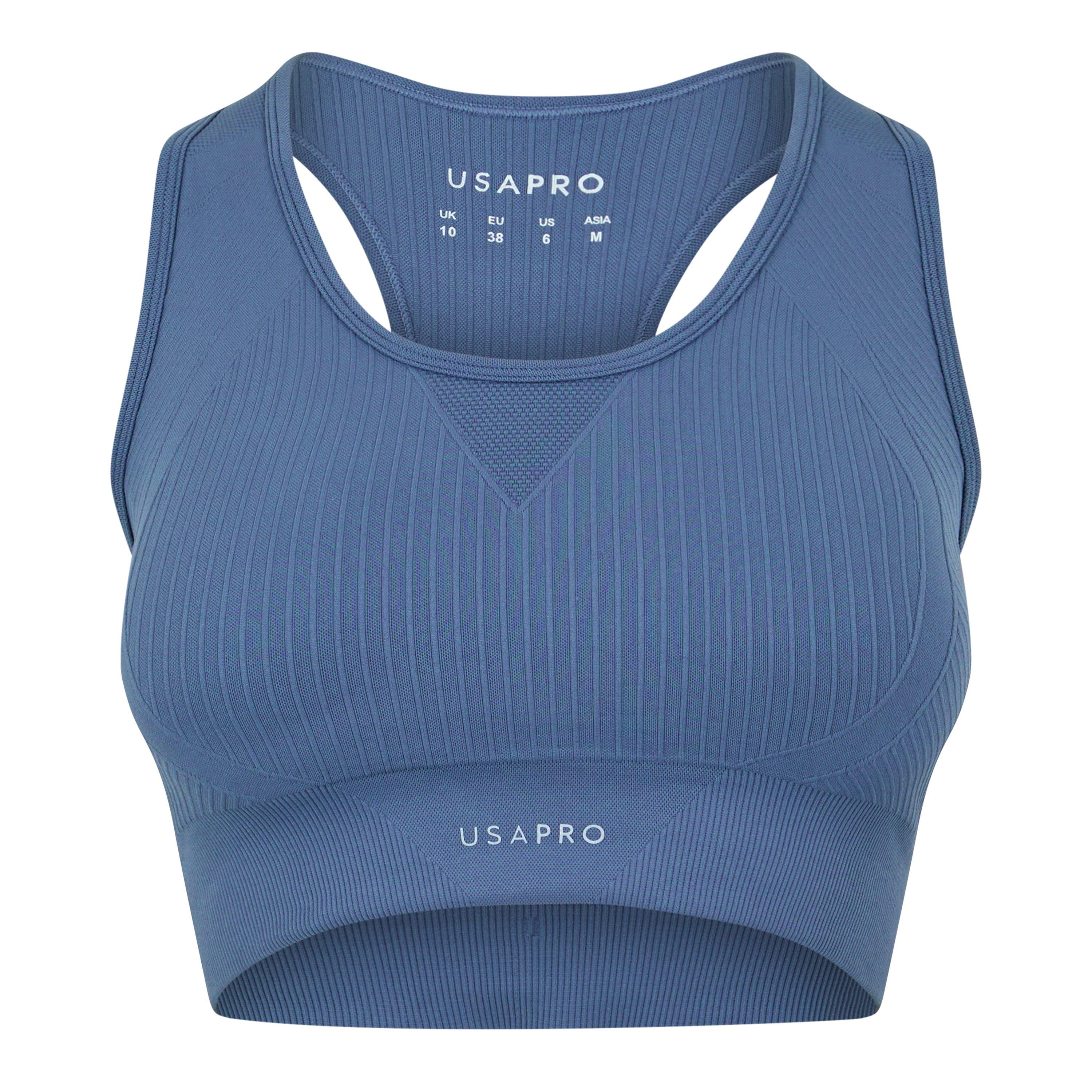 USA Pro UP Seamless Crop Sports Bra