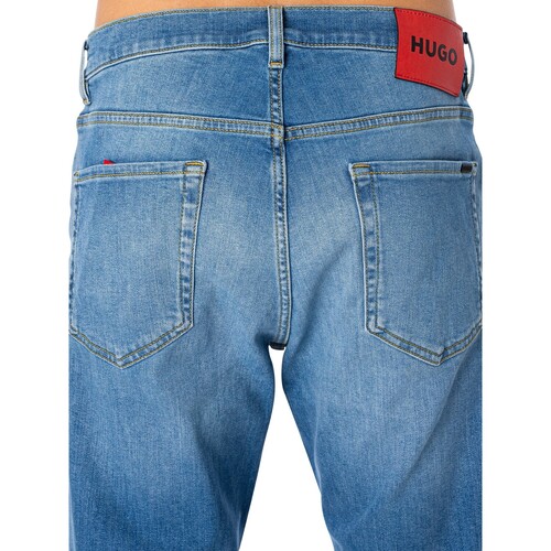 BOSS - Vaqueros Holgados De Corte Cónico 340 Azul