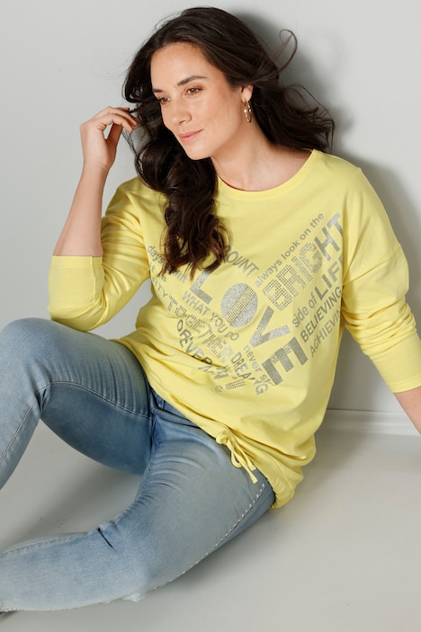 Sweatshirt, LOVE, Saum-Bindeband