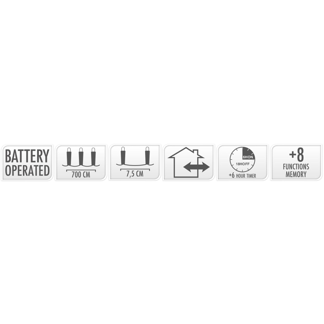 96er LED-Lichterkette - 7 m