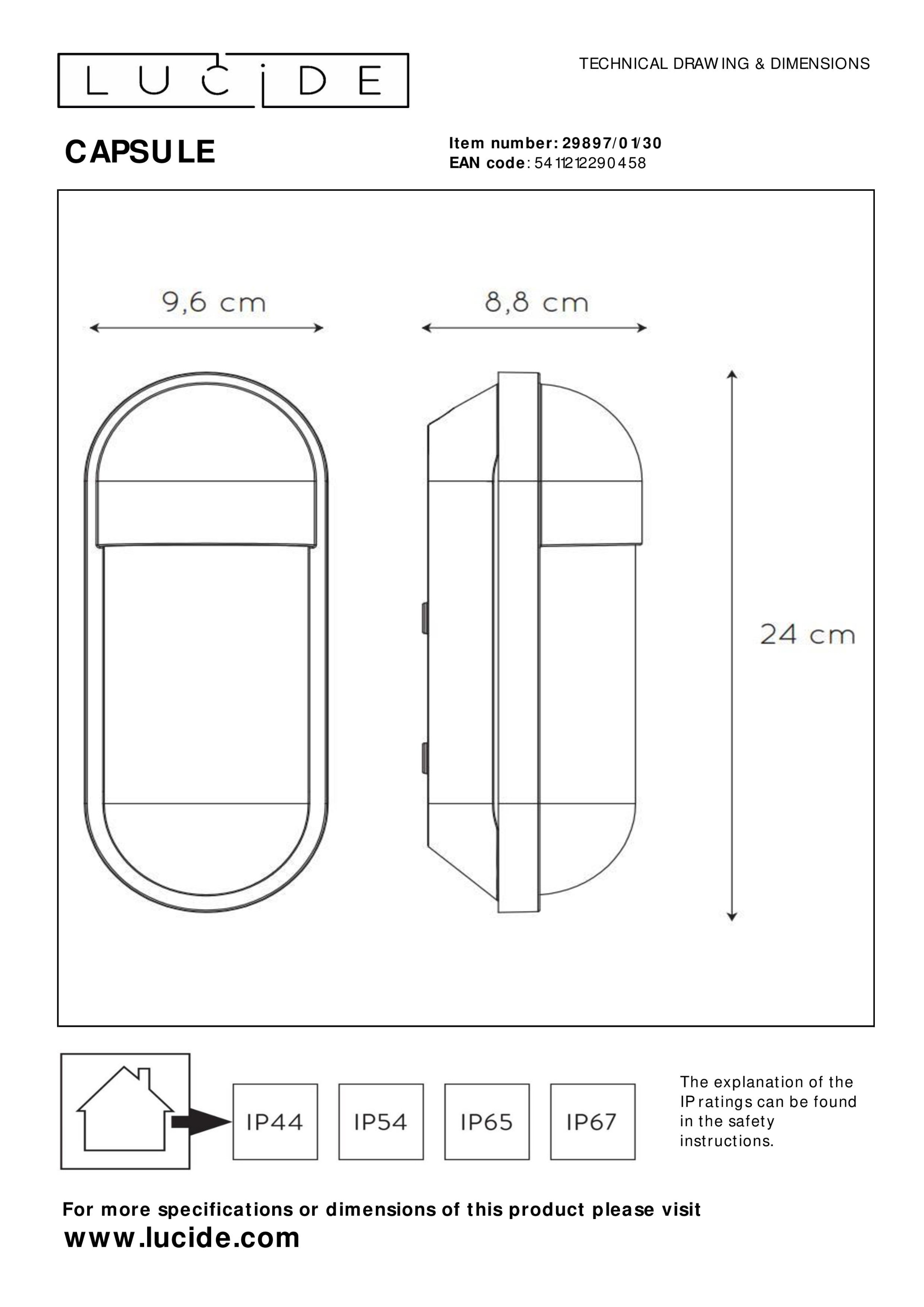 Wandleuchte CAPSULE