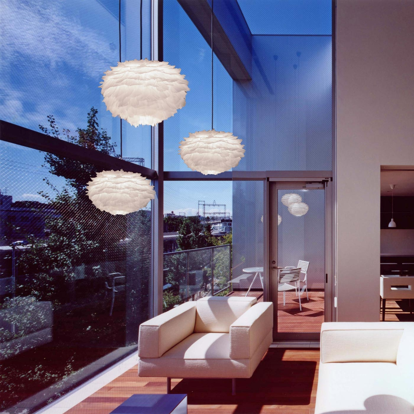Hanglamp EOS Medium Ø45cm + koordset zwart Lichtbruin