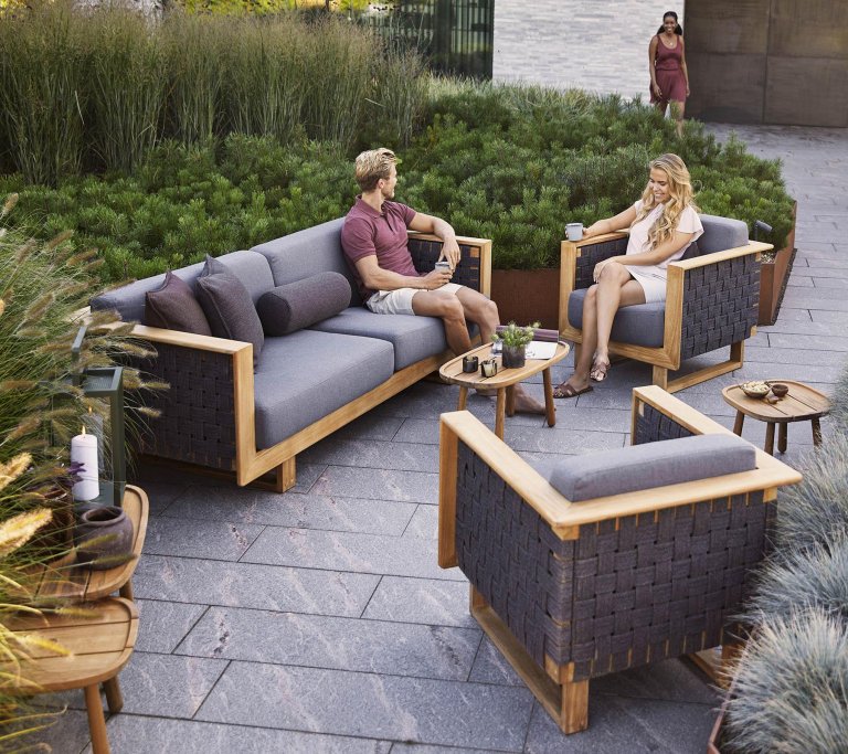 Cane-Line Angle Lounge fauteuil