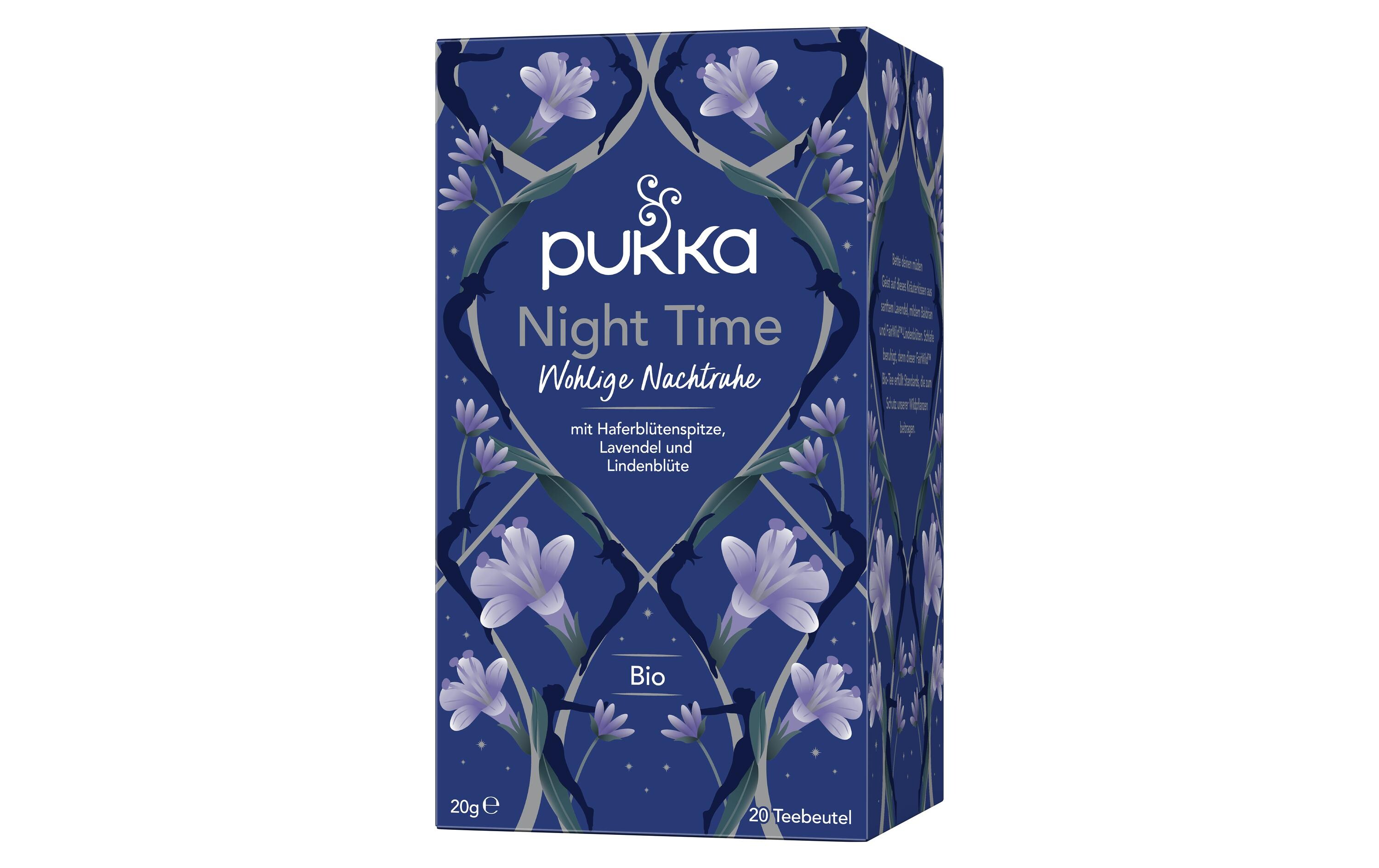 Teebeutel Night Time 20 StückBiologisch zertifizierte Teemischung für eine gute Nacht