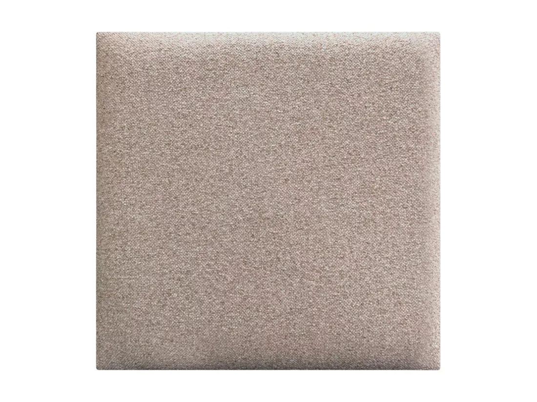 DHOME Lot de 6 Panneaux Rembourrés en Tissu Aqualine Autocollants pour Mur Acoustiques Absorbants Protection contre les Chocs (Sable, 50x50cm, x6)