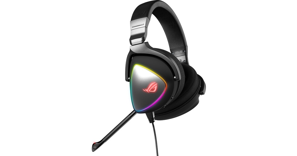 ASUSROG Delta S over-ear gaming headset  (Zwart, Pc, PlayStation 4, PlayStation 5, Xbox One, Nintendo Switch)