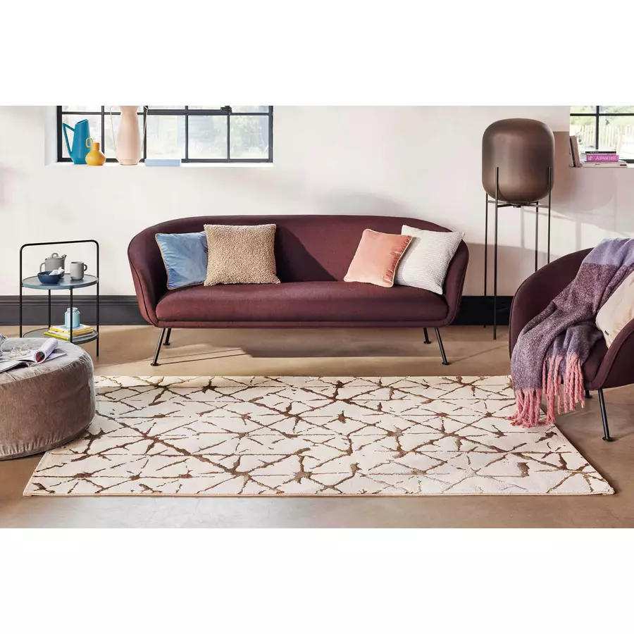 Esprit Kurzflorteppich Solveig creme, beige