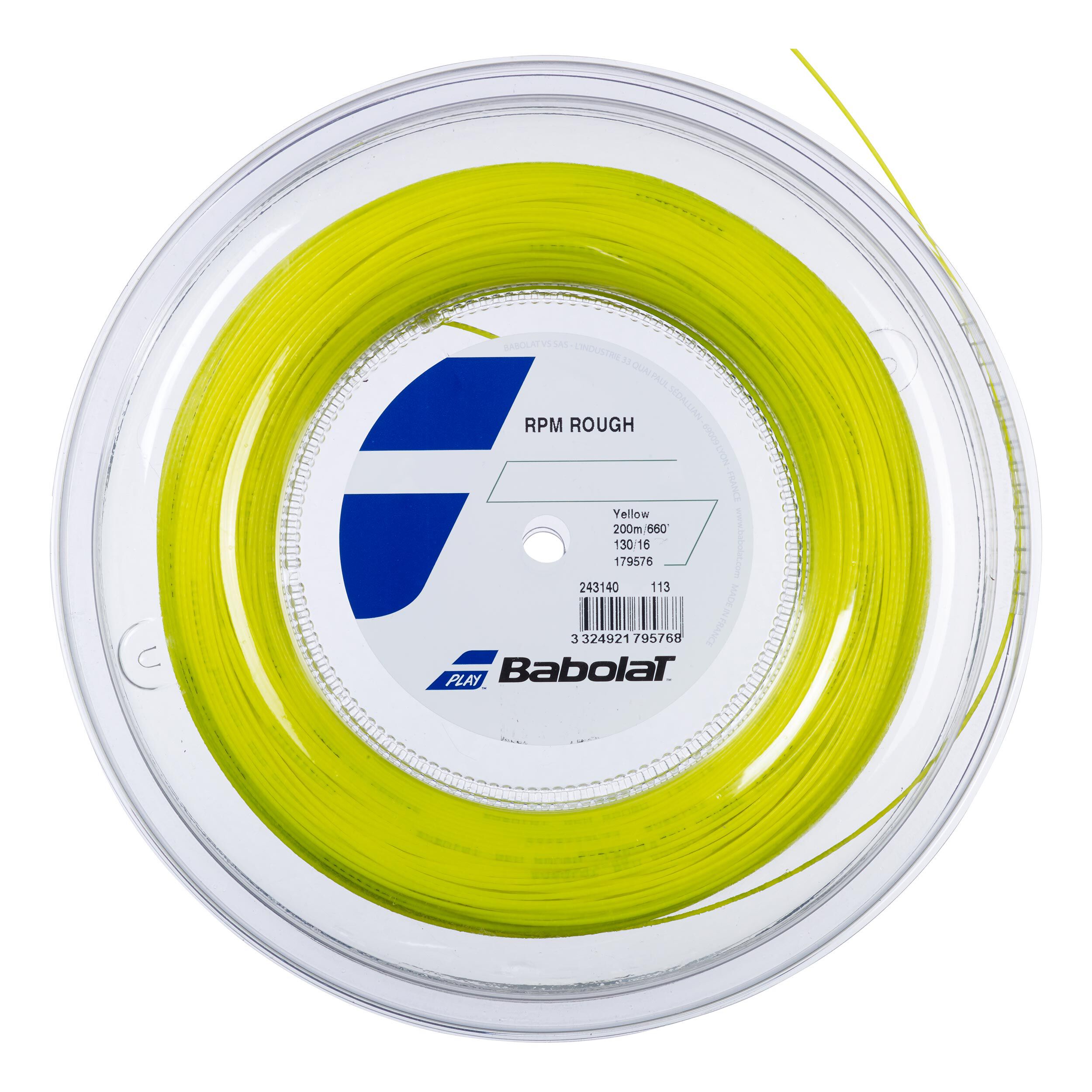 Babolat RPM Rough Bobine Cordage 200m - Jaune