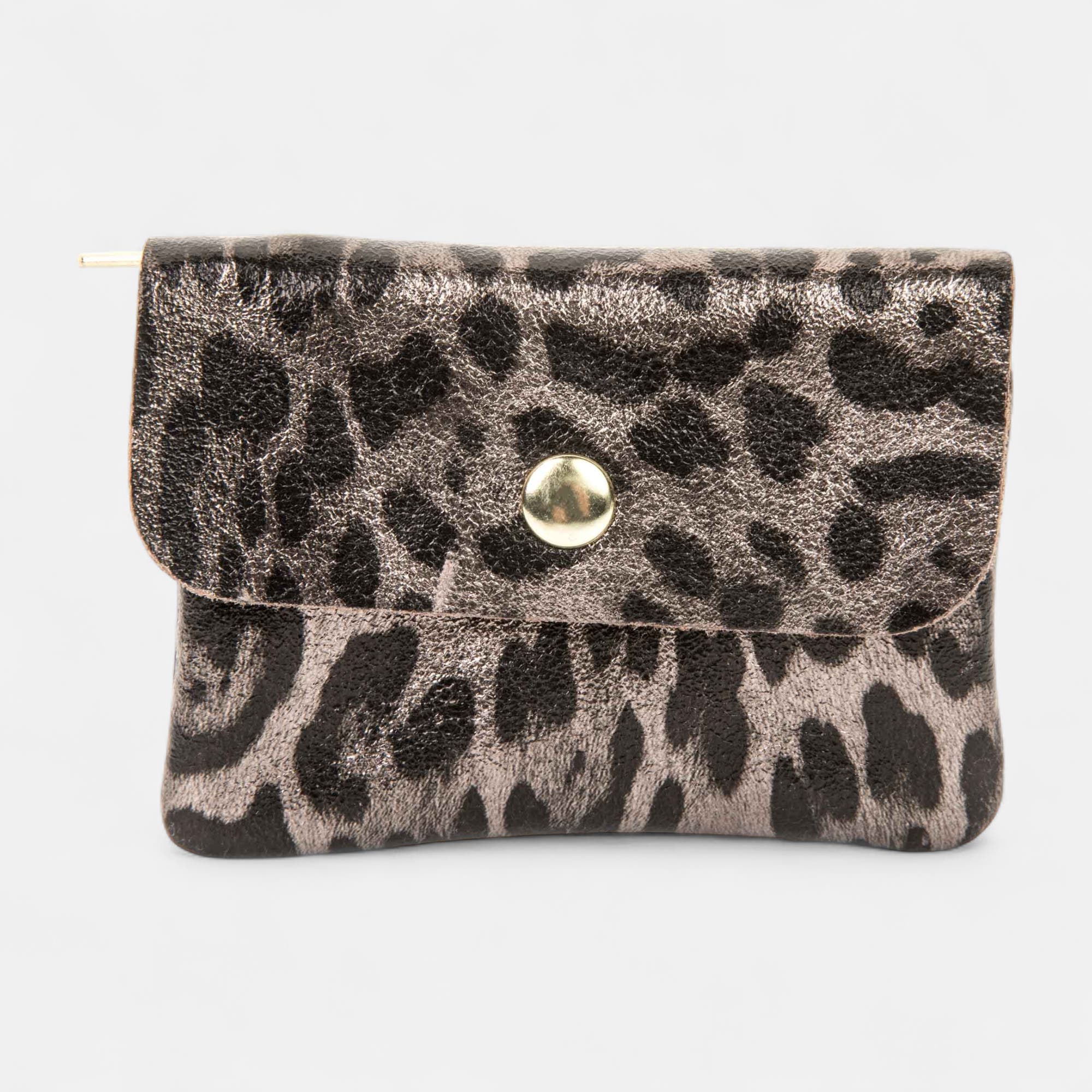Petite maroquinerie en cuir multicolore