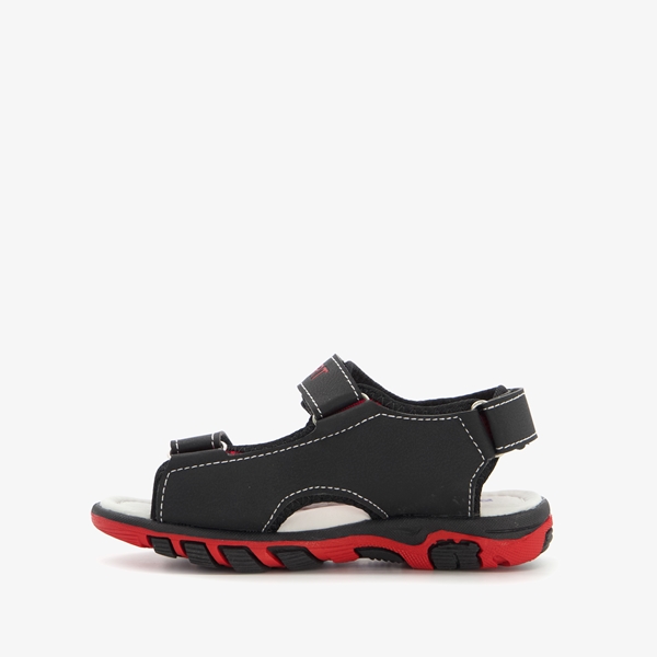 Blue Box jongens sandalen zwart met rood