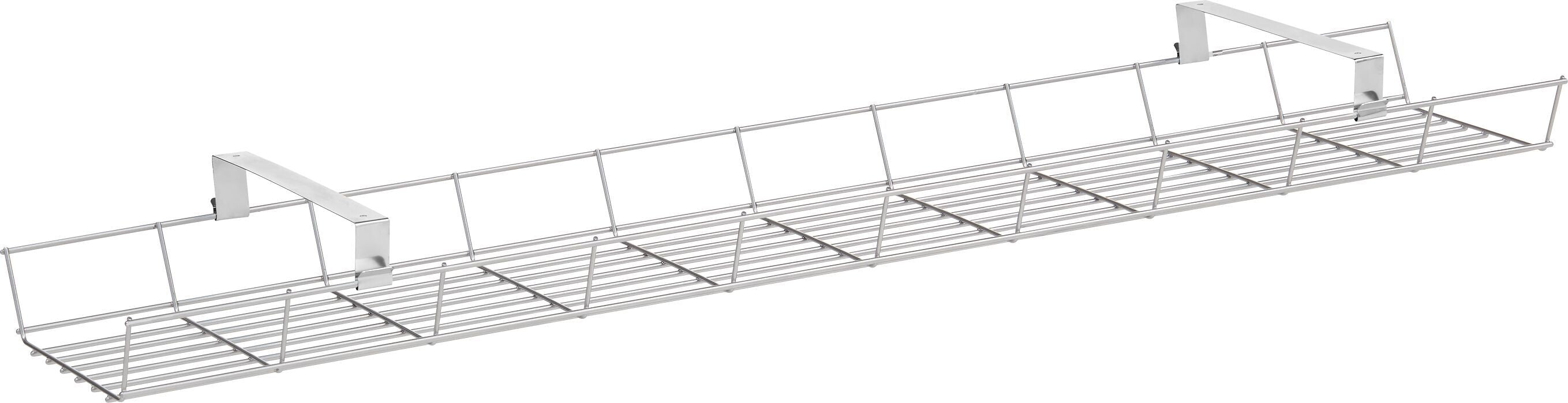 FLEXCUBE Gitterkabelkanal - Chrom / B: 100.0 cm x T: 21.0 cm x H: 8.5 cm