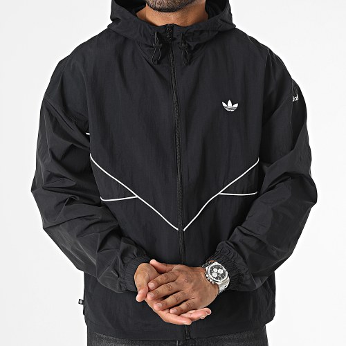Coupe-Vent Zippé Capuche HR3322 Noir