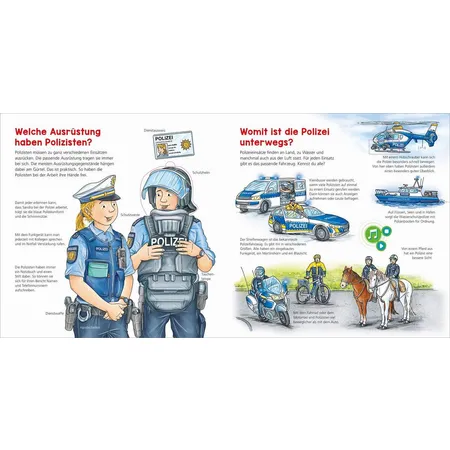 BOOKii® WAS IST WAS Kindergarten Komm mit zur Polizei!