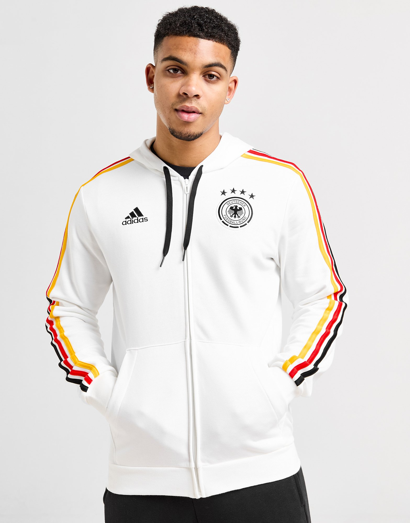 adidas Sweat à Capuche Zippé Germany DNA Homme