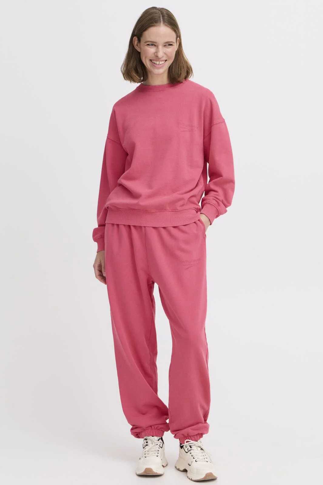 The Jogg Concept Jcrubi Logo Sweatshirt 182143 beetroot purple
