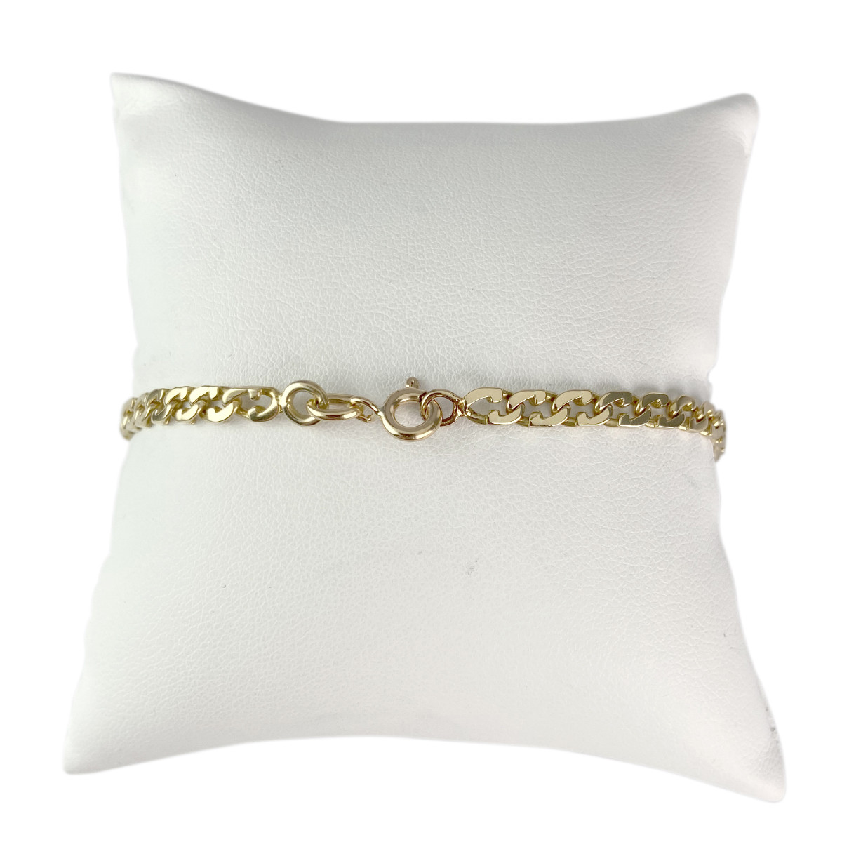 Bracelet d'occasion or 750 jaune maille fantaisie 18 cm
