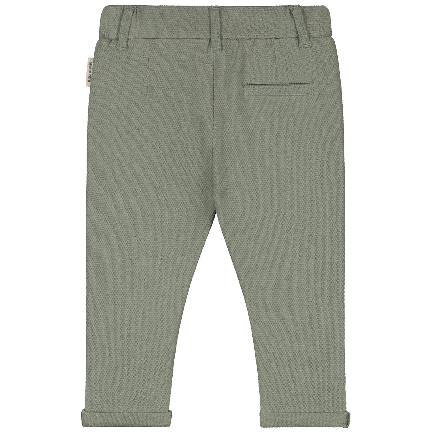 Sweet Petit peuter broek Roef  effen groen