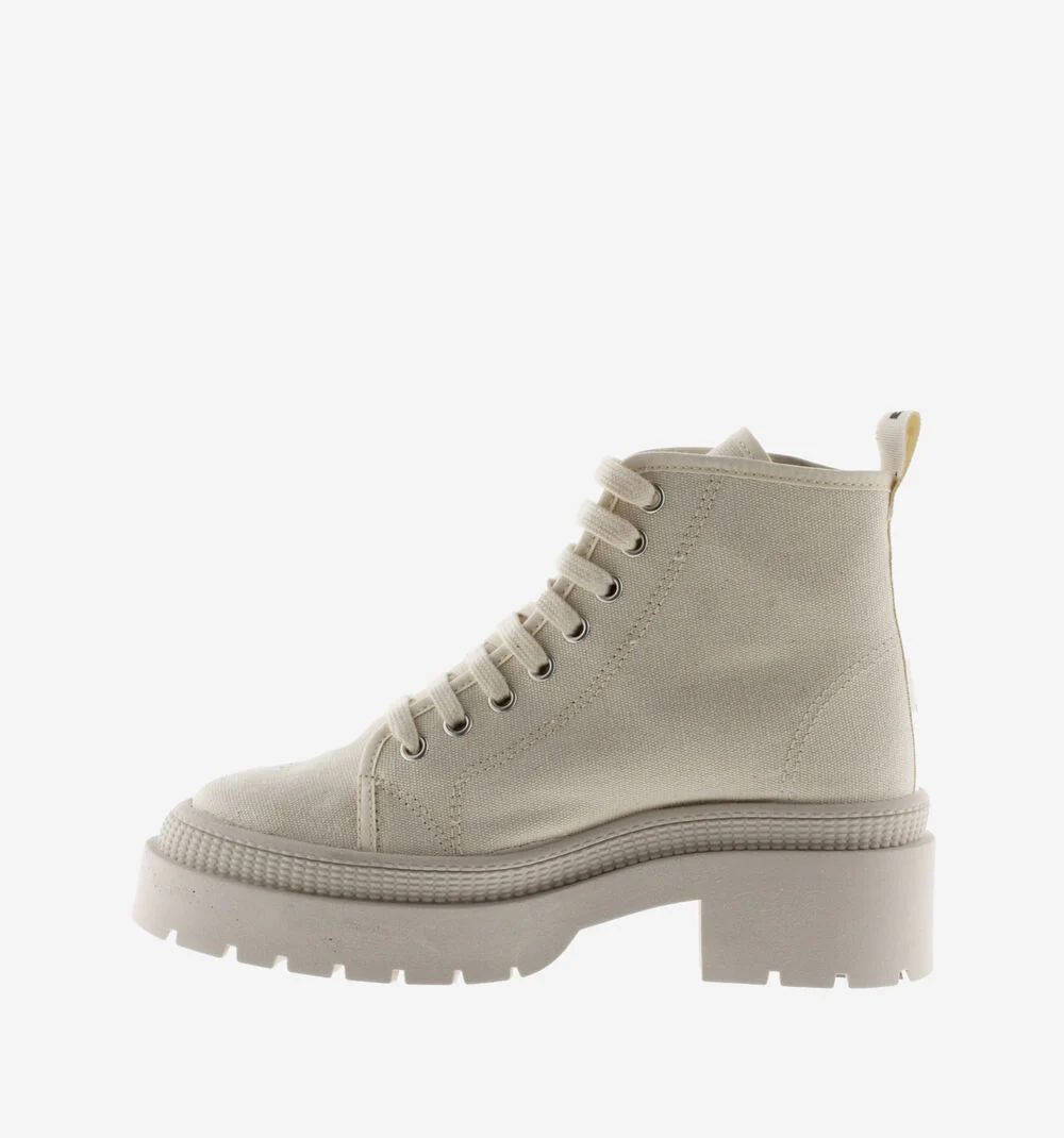 CIELO BOTTINE TOILE Bottines en toile avec talon pour femme CRUDO