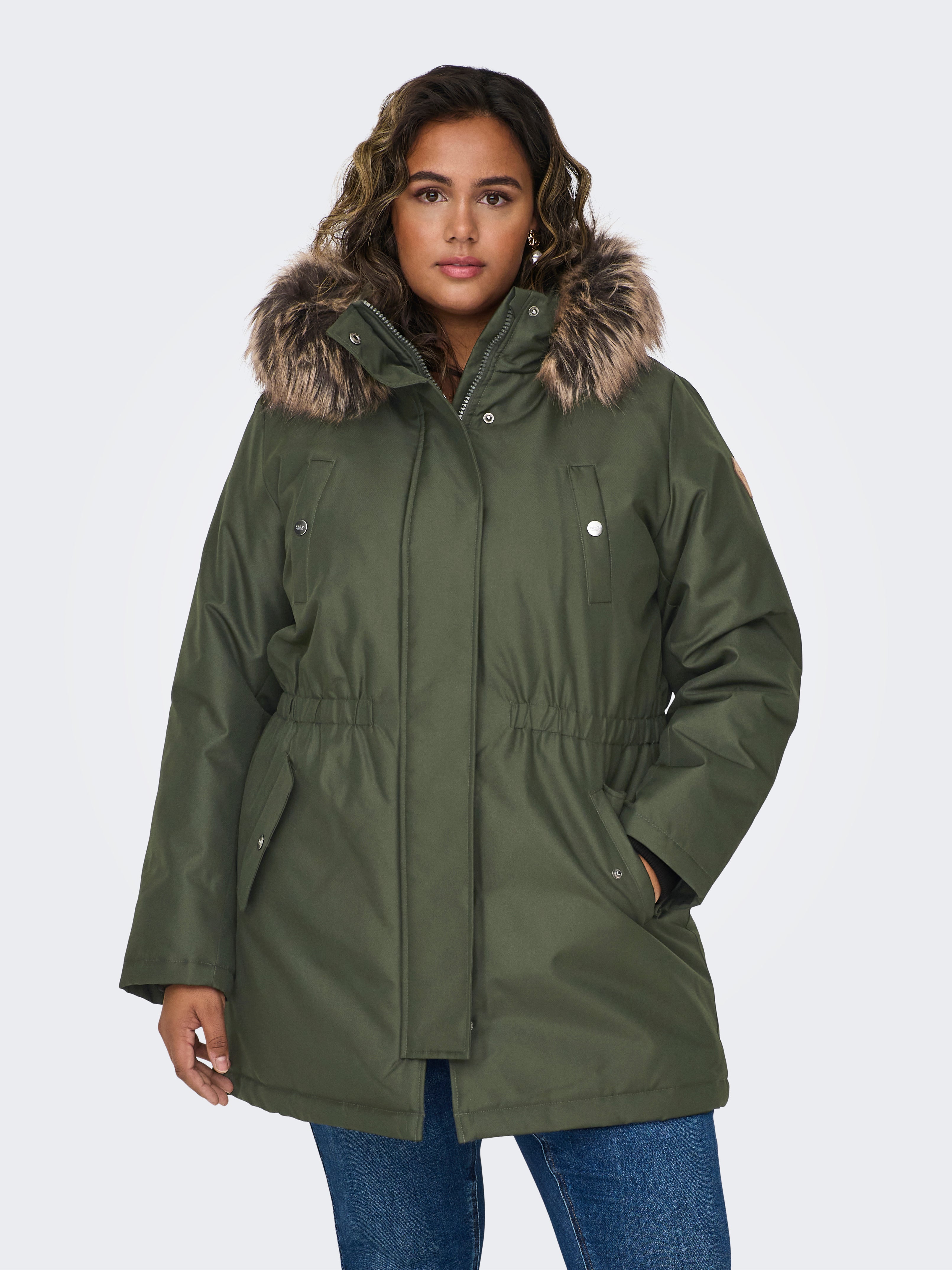 CARIRENA Langer Parka Rosin