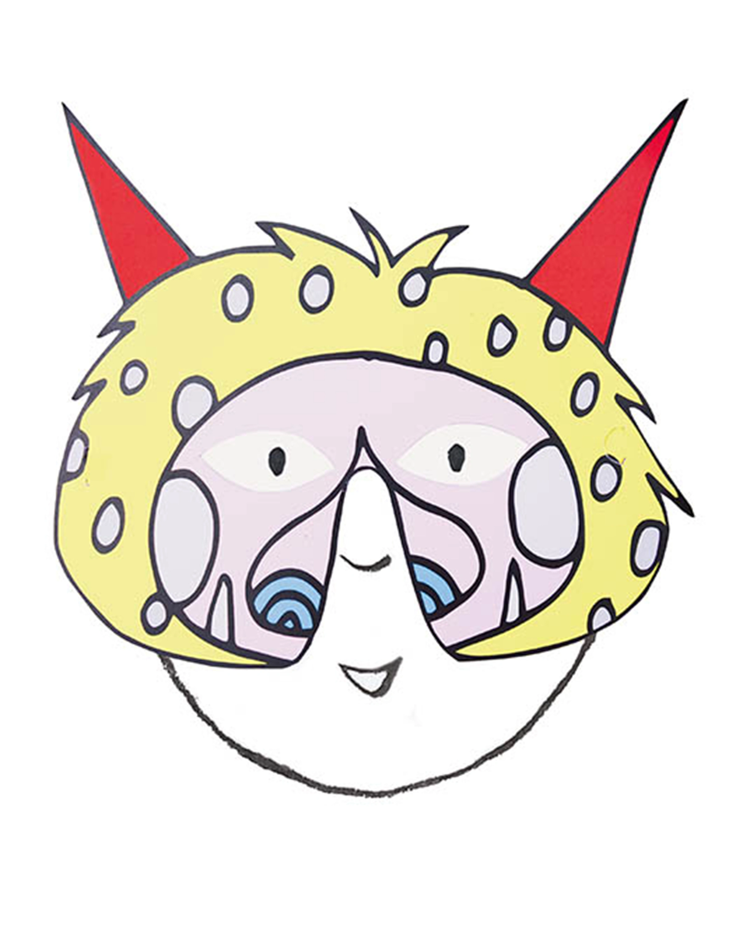 Papier-Masken MONSTER PARTY 7er-Pack