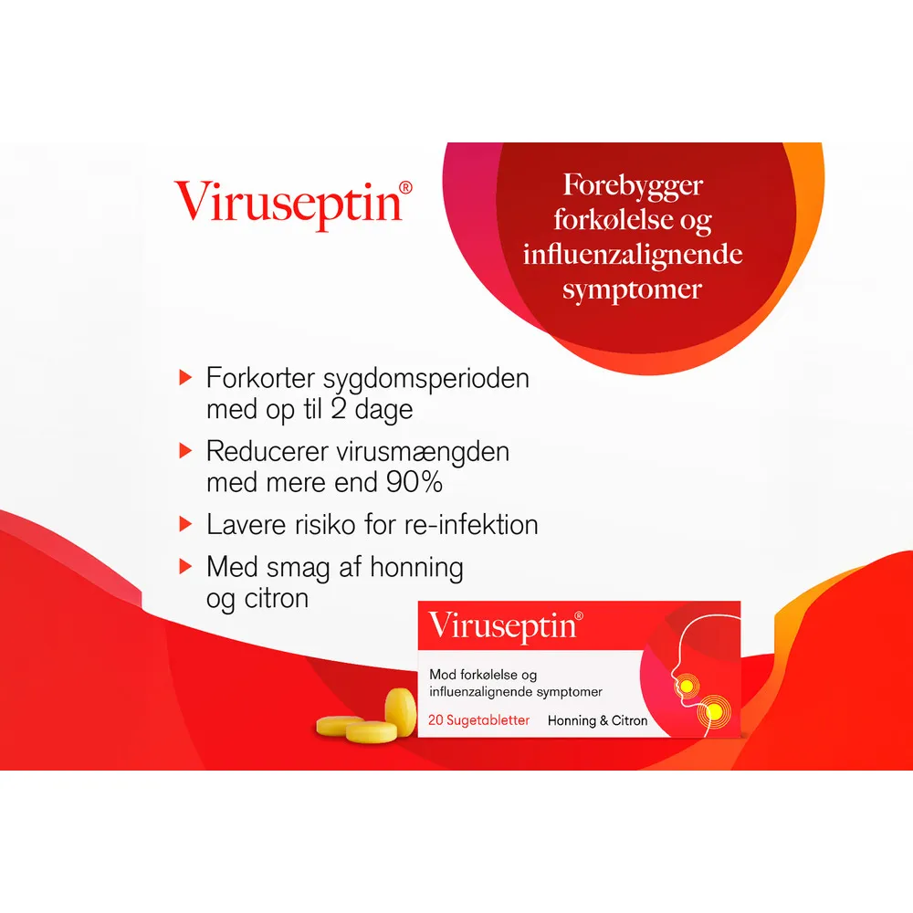 Viruseptin® sugetabletter Honey & Lemon - 16 tabl.