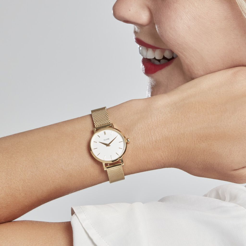 Montre Cluse Boho Chic Petite Blanc